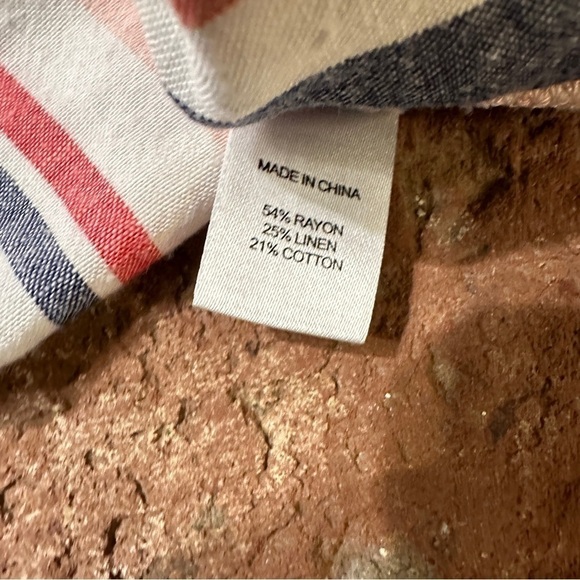 DREW Anthropologie striped Linen mix tank top size XS - Picture 11 of 15